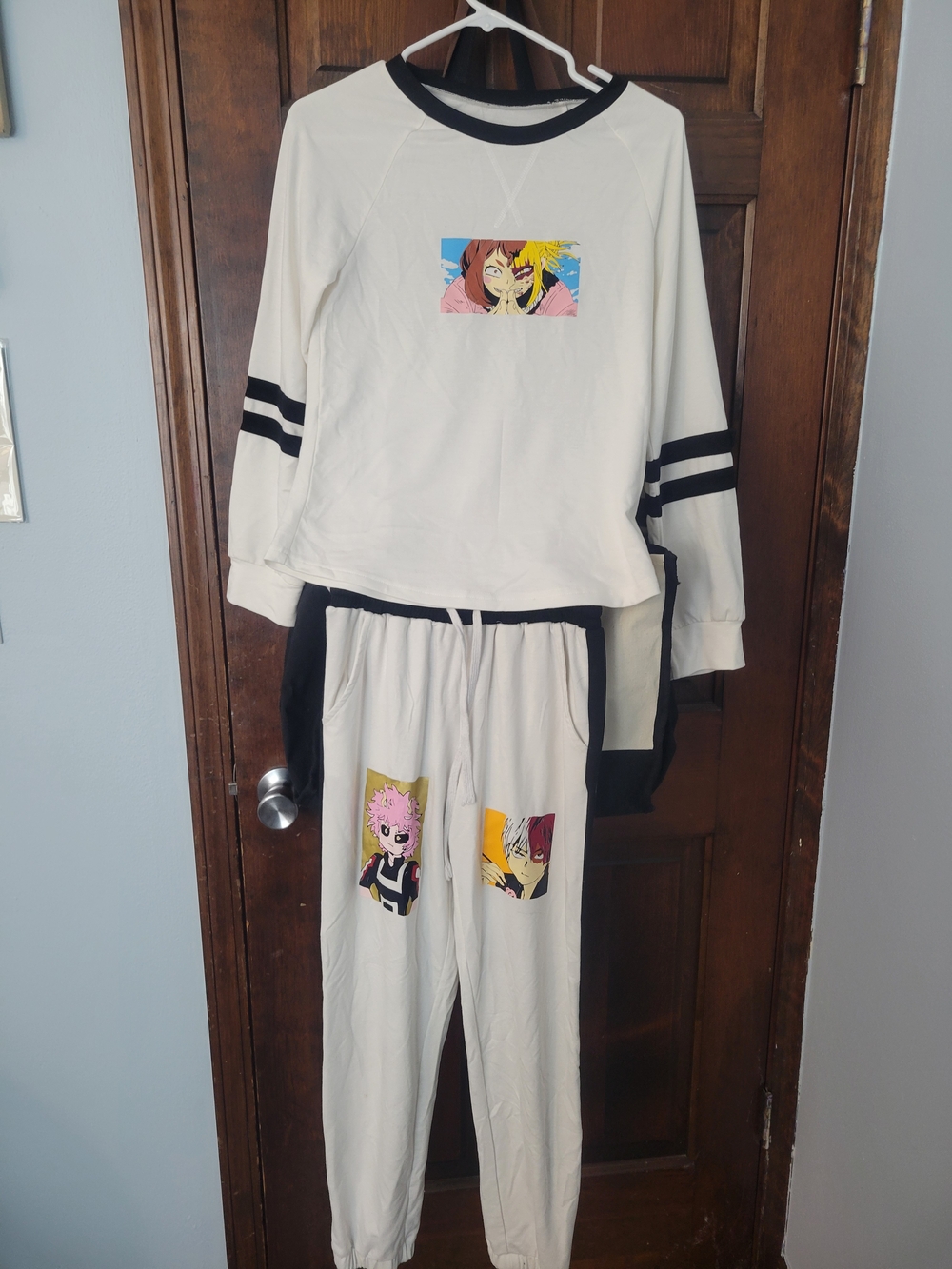 Black & White My Hero Academia Character Sweat Set